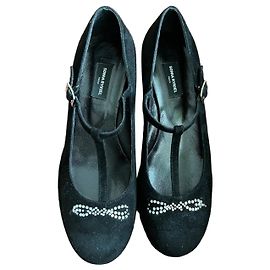 Scarpe con zeppa Sonia Rykiel in suede nero