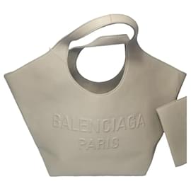 Balenciaga Borsa Mary Kate Medium in pelle beige