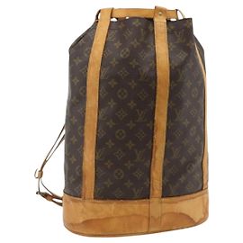 LOUIS VUITTON Monogram Randonnee GM Schultertasche M42244 LV Auth 176727