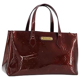 LOUIS VUITTON Borsa Wilshire PM Monogram Vernis Pomme D'amour M93642 Auth BA12387A