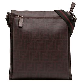 Borsa a tracolla Fendi Zucca rivestita