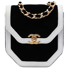 Chanel Mini Matelassé Velours Place Vendome Simples Fecho