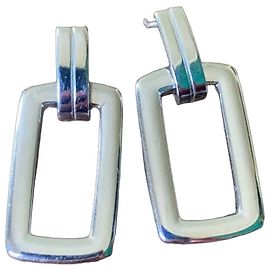 Vintage GUY LAROCHE Earrings in 925 Solid Silver – Geometric Design Couture from the 70s/80s –
