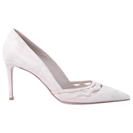 Prada Wildleder Pumps mit Wellen-Ausschnitten