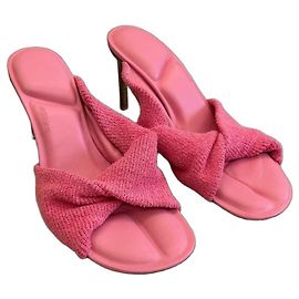 Sandali Jacquemus Les Mules Bagnu in spugna rosa