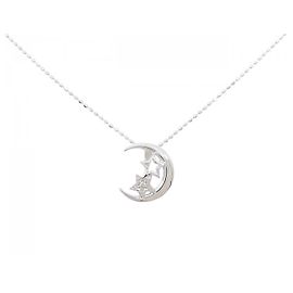 Autre Marque Collana in diamante in oro bianco Au750 Luna Stella