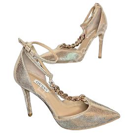 Décolleté Guess Oro in Pelle