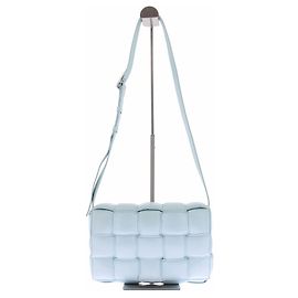 Bottega Veneta Borsa a mano "Cassette" in pelle blu cielo