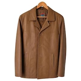 Autre Marque Route 66 Giacca Pelle Beige 90s