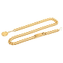 Chanel Gold Plated CC Medaillon Kettengürtel