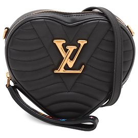 Borsa a tracolla in pelle nera New Wave Heart di Louis Vuitton