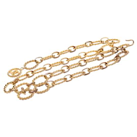 Chanel Gold Plated CC Medaillon Kettengürtel