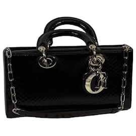 Dior Lady Dior Borsa in pelle di pitone bordeaux