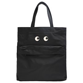 Anya Hindmarch Ich bin eine Plastiktüte Tote Bag aus schwarzem Nylon