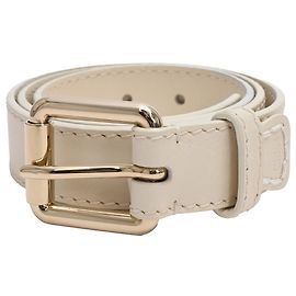 Cinturón con hebilla Chloé en cuero blanco