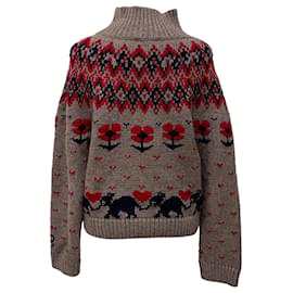 Victoria Beckham Strickpullover aus mehrfarbigem Polyamid