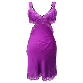 Stella Mc Cartney Mini-Kleid Clara Whispering aus Violettem Seidenstoff von Stella McCartney