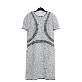 Chanel 2013 Vestido de Tweed Gris