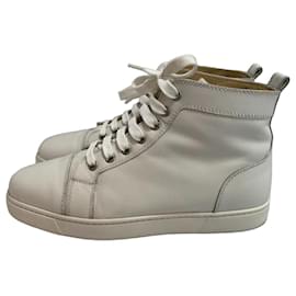 Christian Louboutin Leder Sneaker Weiß