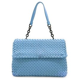 Borsa a Spalla Bottega Veneta Intrecciato Olympia Chain