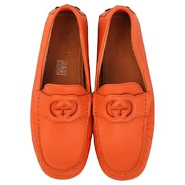 Gucci Leder-Loafer mit GG-Logo