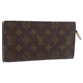 LOUIS VUITTON Pochette seau Monogram GM Accessoire LV Auth bs35049