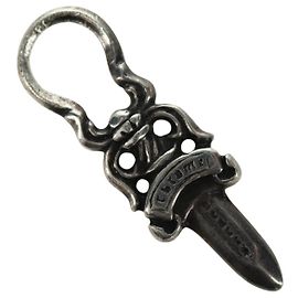 Pingente de Charme Dagger Chrome Hearts em Prata Ag925 Auth 177358V