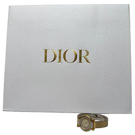 Vintage Dior Paris Damen Quarz Uhr zweifarbig