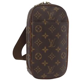 LOUIS VUITTON Pochette Gange Monogram Borsa a Spalla M51870 LV Auth 179046