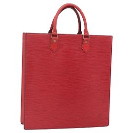 LOUIS VUITTON Sac Plat en Épi Rouge M5274E LV Auth 176989