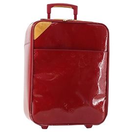 LOUIS VUITTON Valigia Pegas 45 Monogram Vernis Pomme D'amour M91278 Auth kk662