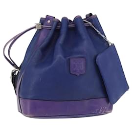 Céline Borsa a Spalla CELINE in Pelle Blu Argento Autentica 177062