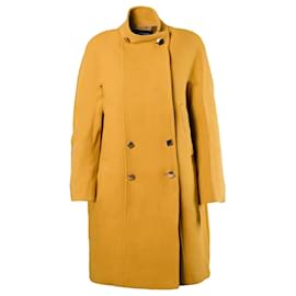 Cappotto in misto lana senape Max & Co