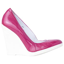Autre Marque Escarpins compensés en cuir verni Hogan