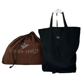 Borsa tote reversibile in nylon Bottega Veneta vintage leopardata