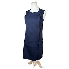 Stella Mc Cartney Vintage Stella McCartney ärmelloses Shift-Kleid in Marineblau