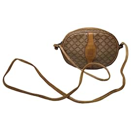 Céline Borsa a tracolla vintage Celine in tela Macadam beige
