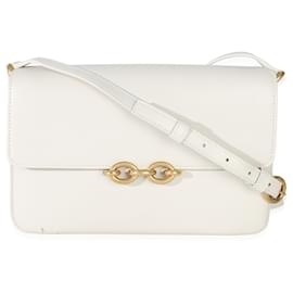 Borsa Le Maillon in pelle di vitello liscia crema di Saint Laurent