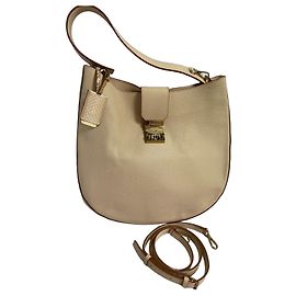 Borsa a tracolla MCM Patricia Hobo in pelle - Beige