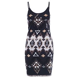 Autre Marque Verzierte Geometrische Bodycon-Kleid Yigal Azrouël