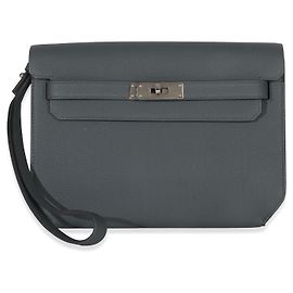 Hermès Bleu Orage Togo Kelly Depeches 25 PHW