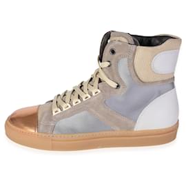 Lanvin - Sneakers alte 'Taupe Satin' (40 EUR)