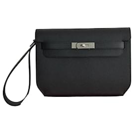 Hermès Kelly Dépêches 25 Nero Pelle Togo