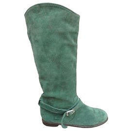 Autre Marque Botas Virreina em camurça verde