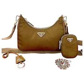 Borsa a Spalla 2 in 1 in Pelle Saffiano Nylon Prada