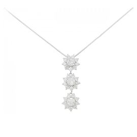 Autre Marque Collana in diamante in oro bianco Au750