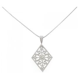 Autre Marque Collana in platino con diamanti PT900 PT850