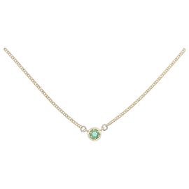 Autre Marque Au750 Emerald Necklace