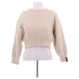 Louis Vuitton Wollpullover Beige XS