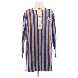 Autre Marque Robe polo à rayures MAISON KITSUNE en viscose